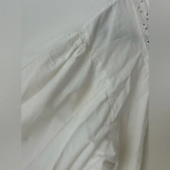 Vintage Cornell trading boho white prairie dress - Picture 7 of 13